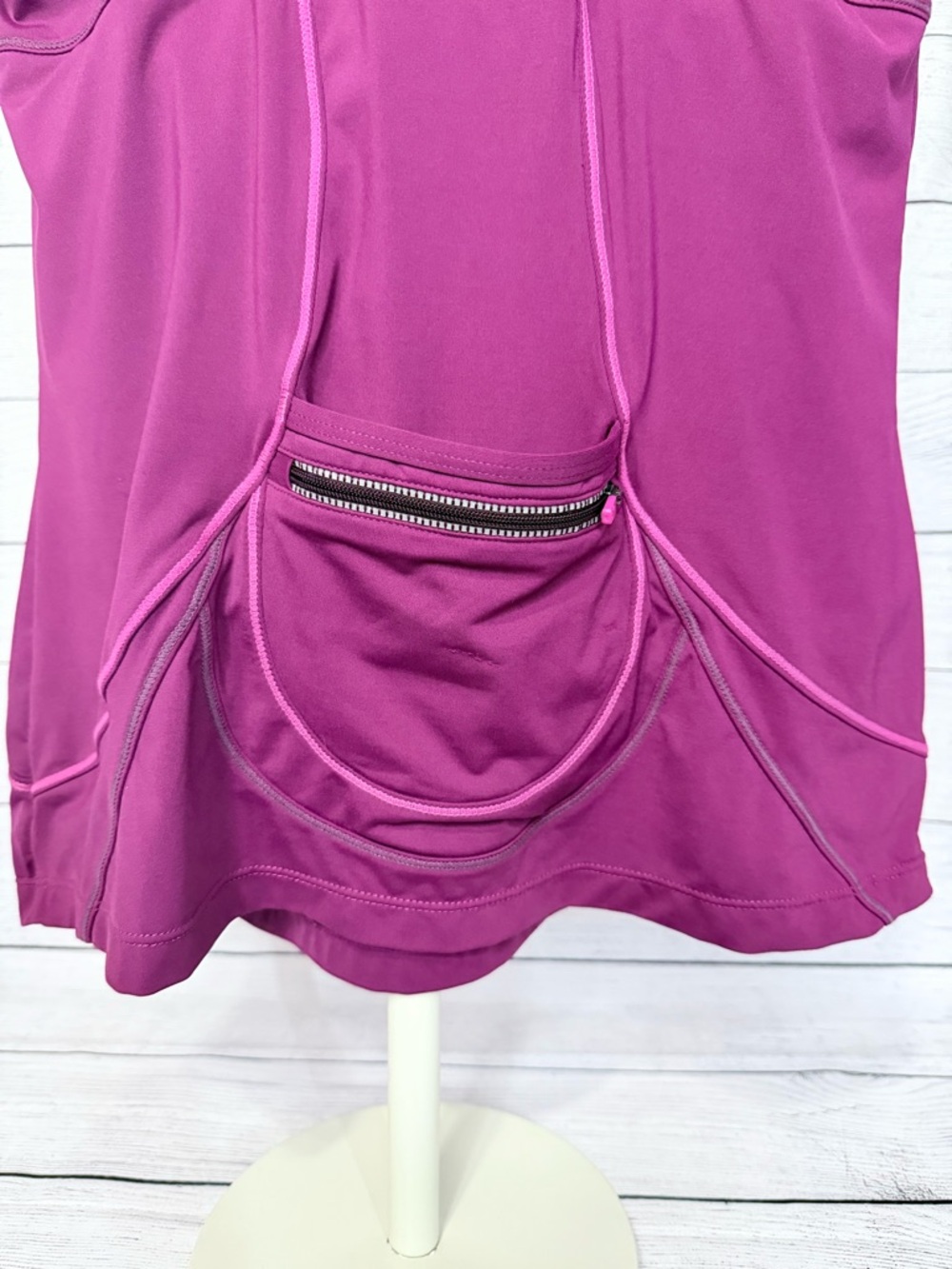 Athleta Fuchsia Racerback Workout Tank - Picture 3 of 6